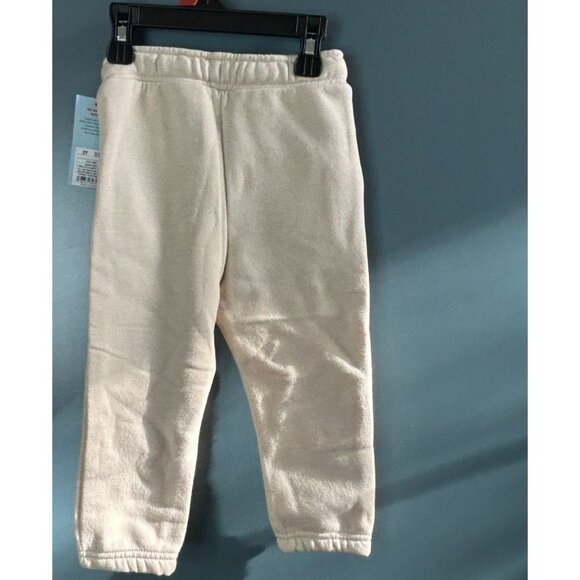 NWT Toddler Boys' Fleece Jogger Pants - Cat & Jack Khaki 2T - Picture 6 of 6